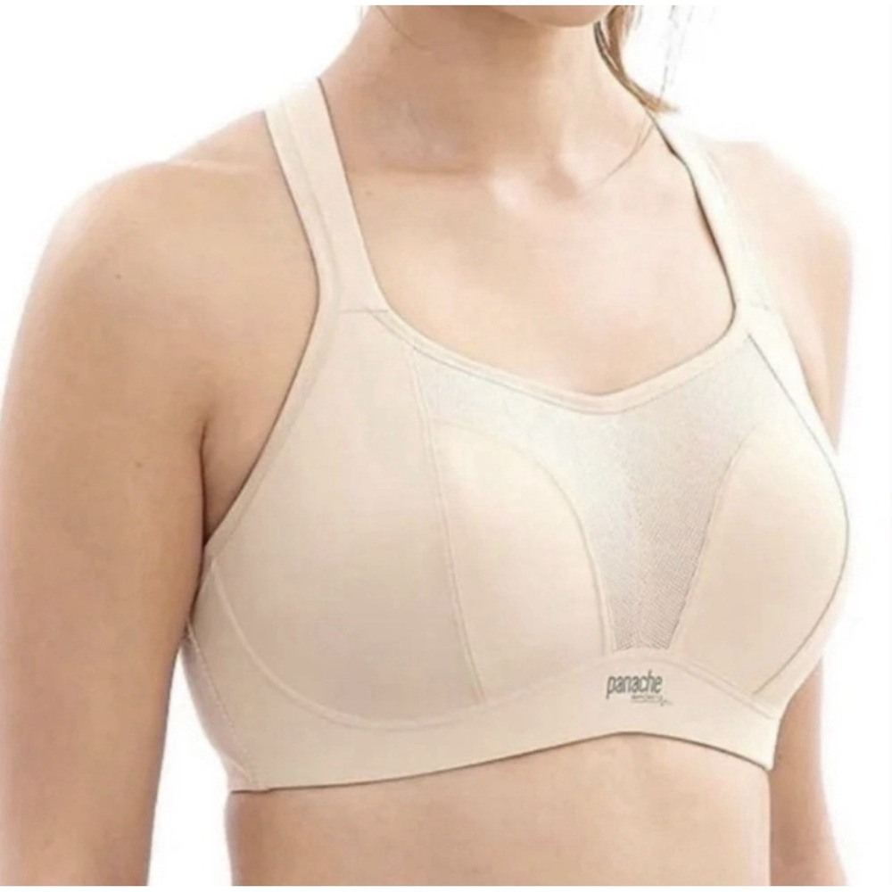 Panache Endurance Wired Sports Bra Womens 34DDD High Impact Gym Chalk 5022 NWT